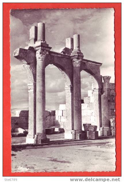 Algérie TEBESSA  Vue sur les Ruines romaines de la Basilique Chapelle