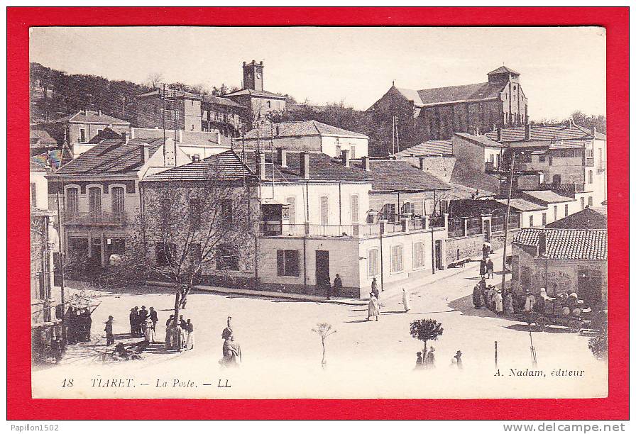 E-Algerie-208P101  TIARET, la poste, animation, cpa BE