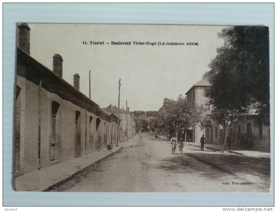 ALGERIE TIARET BOULEVARD VICTOR HUGO LA COMMUNE MIXTE
