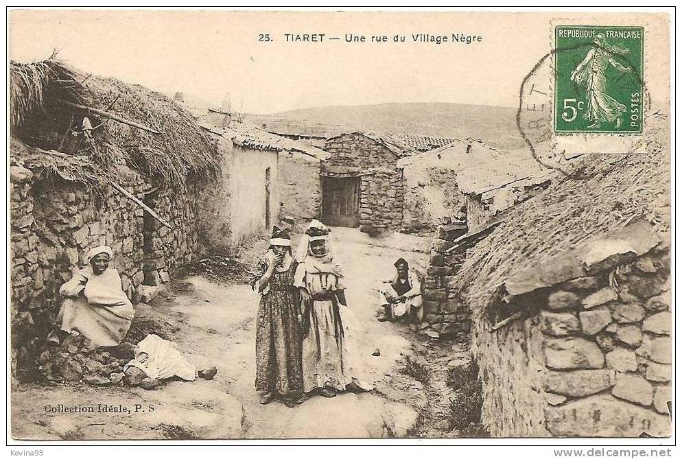 Tiaret . Une Rue du Village Négre