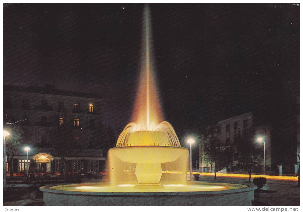 ALGERIA,ALGERIE,TIARET,wi laya,taoughzout,capitale des rostémides,afrique,africa ,FONTAINE,JET D'EAU,night,nuit