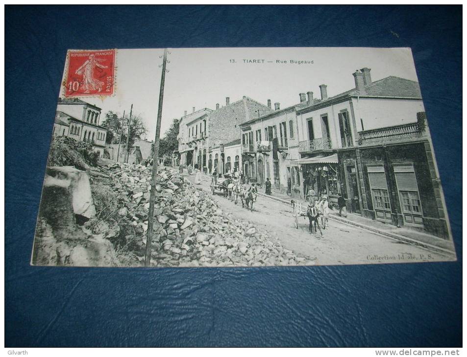 Tiaret - Rue Bugeaud - animée - Coll. Idéale PS 13 - circulée 1910 - L100