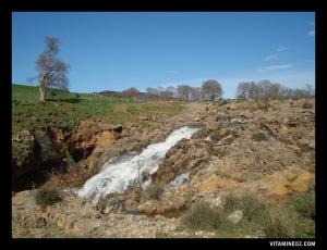 Vue d'une partie de la cascade d'El Ourit, Tlemcen