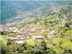 Vue sur le village de Semaoune, Béjaia