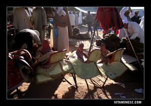 Marché de Assla, Waada de Sid Ahmed El Mejdoub, vente de selles (srouja)