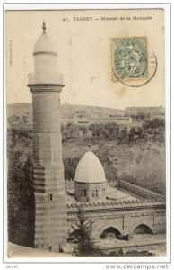 TIARET. - Minaret de la Mosquée. Beau plan