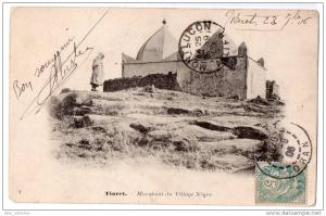 Tiaret, marabout du Village Nègre, 1906, n° 8, coins frottés