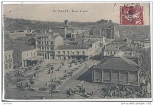 XQ 491/C P A  ALGERIE  - TIARET - PLACE LOUBET