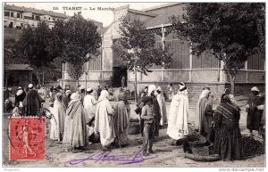 CPA   TIARET (ALGERIE).    LE MARCHE.