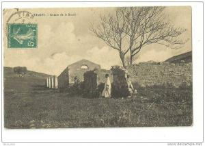ALGERIE-TIARET1910-ruines   de la Smala-circulée