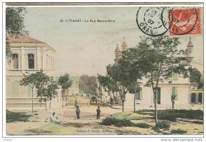 Tiaret 21 La Rue Beaupretre Edit E. Foissy  colorisée
