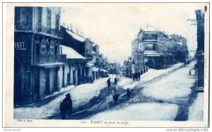 CPA (Réf I070) 122 TIARET (AFRIQUE - ALGÉRIE) Vue sous la neige (animée)