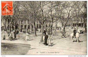 AFRIQUE. ALGERIE. TIARET. Vue sur La Place Carnot.