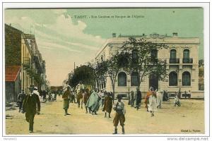 TIARET-Algérie-Rue Cambon et Banque de l´Algérie-1919