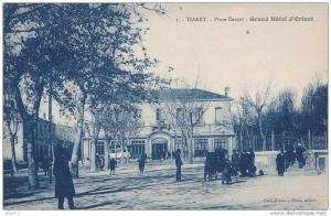 Tiaret.- (Algérie)  Place Carnot - Grand Hôtel d'Orient   -  (belle animation)