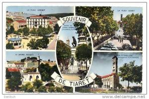 ALGERIE / FL / Souvenir de TIARET, Multivues, CPSM couleur 9 x 14; N°1518 C.A.P.