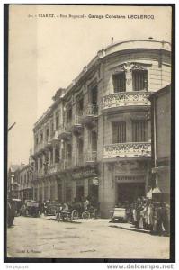 Tiaret - Le garage Leclercq - rue Bugeaud - (cp909)