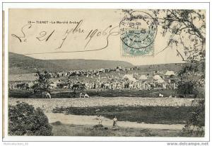 ALGERIE - TIARET - Le Marché Arabe.