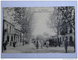 CPA - TIZI OUZOU - ROUTE D'ALGER A FORT NATIONAL