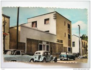 cpsm, carte photo, très belle vue animée, Staouéli, Alger, la nouvelle poste