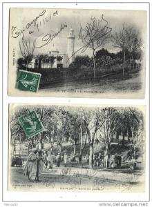 ALGERIE - TIZI OUZOU  2 CPA  La nouvelle Mosquée - Marché aux galettes