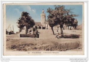 Tizi - Ouzou - l´ancienne mosquée - animée - colorisée - n° 140 - papier collé au dos
