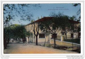 Tizi-Ouzou - Ponts et Chaussées et Eaux et Forêts - animée - colorisée - n° 12 - papier collé au dos