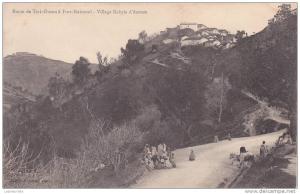 cpa route de Tizi-Ouzou à fort national village kabyle d'azouza joseph Boussuge phot