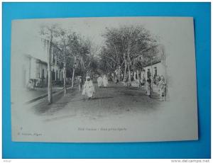 Cpa TIZI OUZOU  - La rue Principale - ANIMATION - carte   précurseur