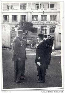 Gendarmerie - Tizi Ouzou (Algérie),1961,Inspection du Gal Piqueton au groupement   - Photo 17.6x12.5cm