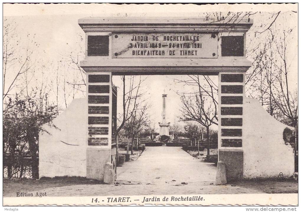 TIARET - Jardin de rochetaillée