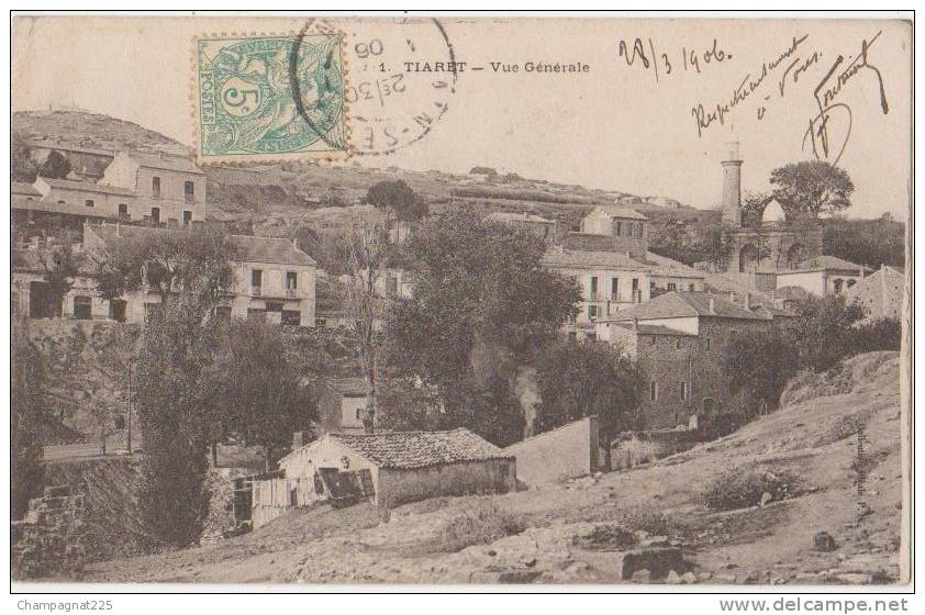 CPA ALGERIE TIARET Vue Générale 1906