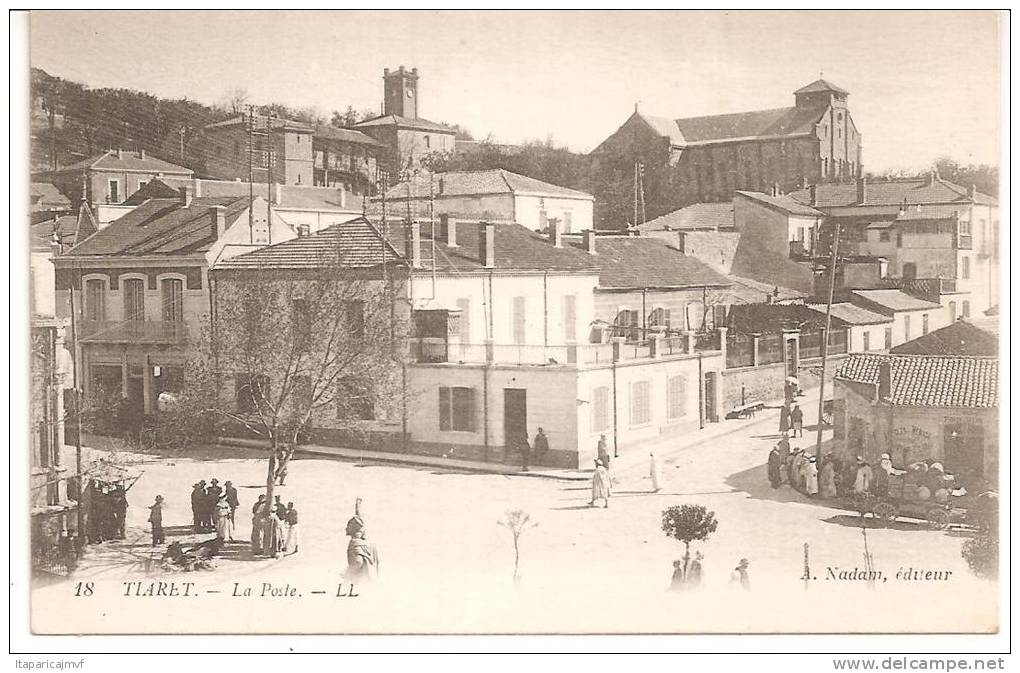 algérie  TIARET   la  poste  1918