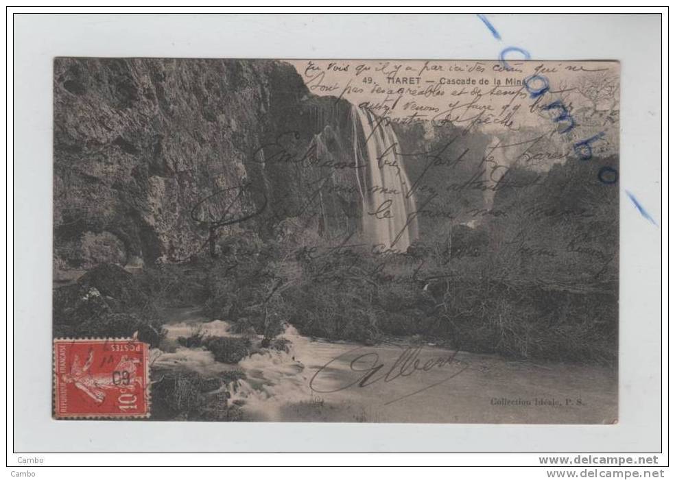 ALGERIE -  TIARET  - Cascade de la Mina (1909)