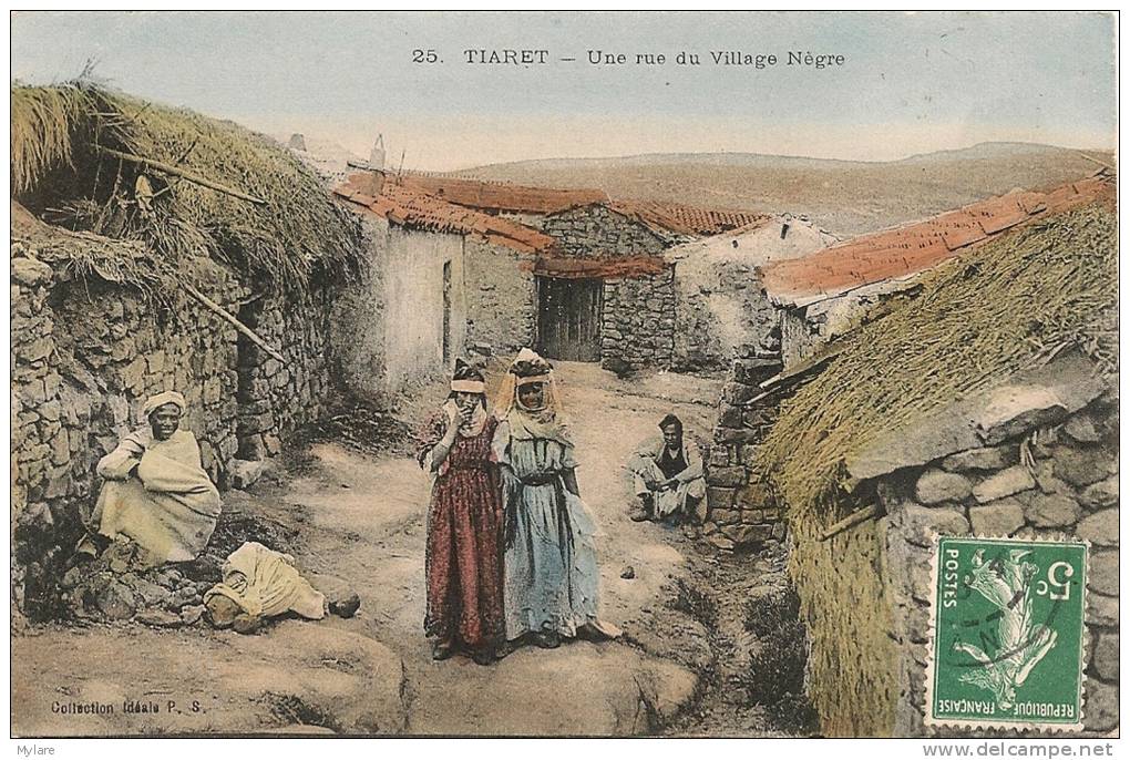 cpa Tiaret rue du village Nègre
