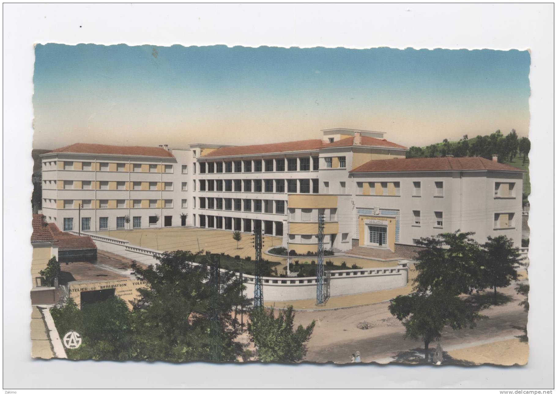 TIARET - Le lycée Ibnon-Roustoum --SCAN RECTO/VERSO-Y1