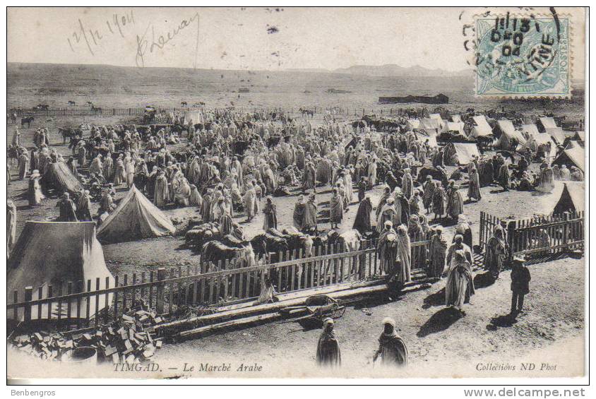 Timgad  le marché arabe