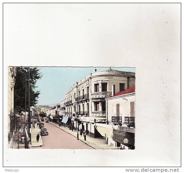 TIARET -Rue Bugeaud animée en 1961