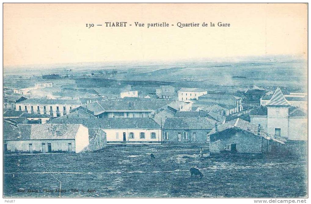 CPA   Tiaret Vue partielle Quartier de la gare   R1466