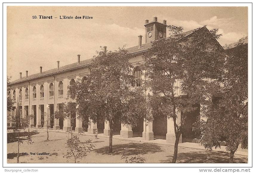 Tiaret - L'école des Filles - CPA