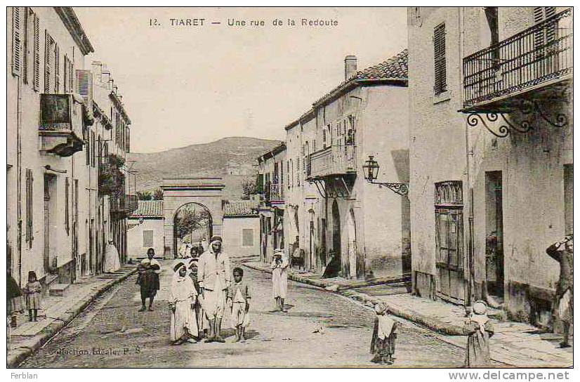AFRIQUE. ALGERIE. TIARET. Vue sur une Rue de La Redoute.