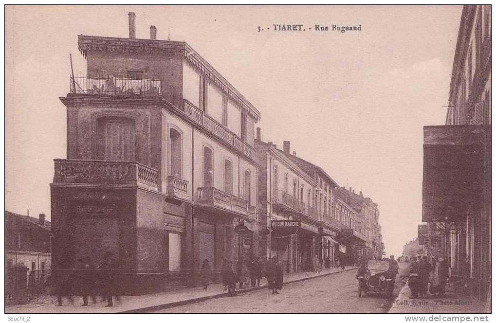 Tiaret.- (Algérie)   Rue Bugeaud    -  (belle animation)