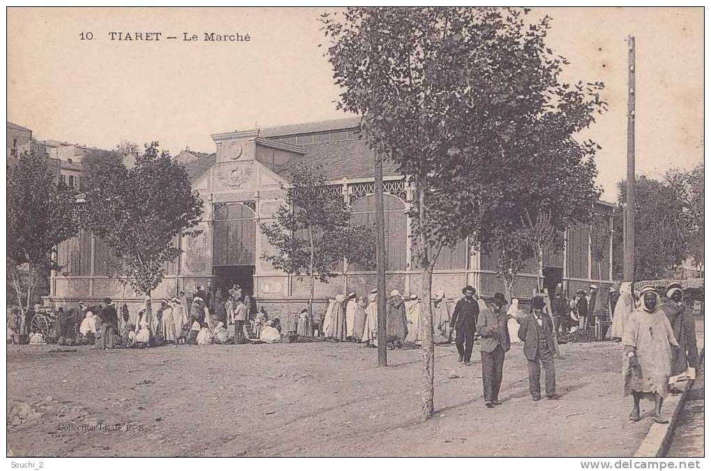 Tiaret.- (Algérie)   Le Marché  -  (belle animation)