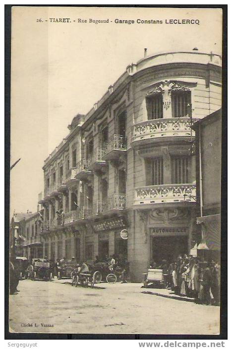 Tiaret - Le garage Leclercq - rue Bugeaud - (cp909)