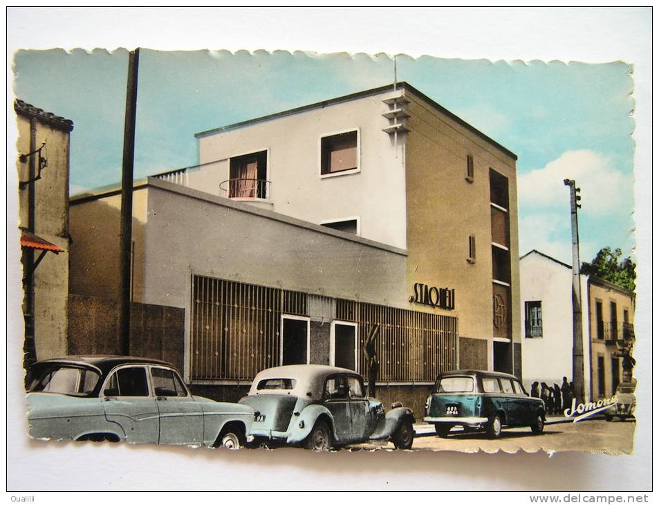 cpsm, carte photo, très belle vue animée, Staouéli, Alger, la nouvelle poste