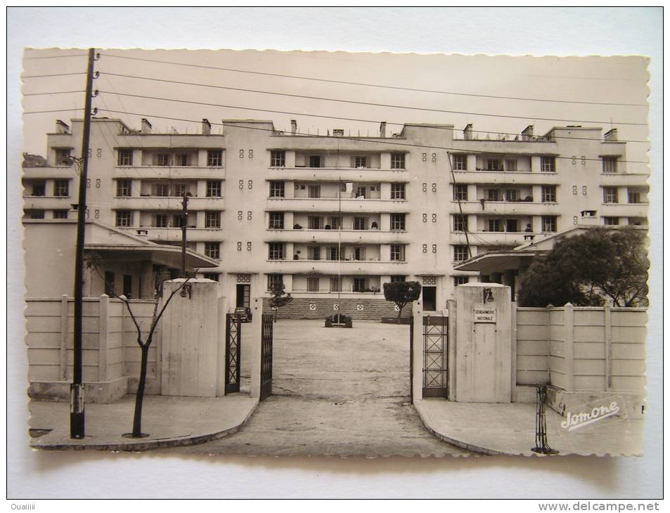 cpsm, carte photo, très belle vue, Tizi Ouzou, la gendarmerie