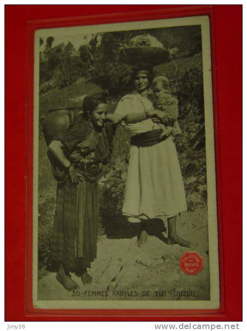 ALGERIE-FEMMES KABYLES DE TIZI OUZOU-ANIMEE-COLLECTION BISCUIT OLIBET