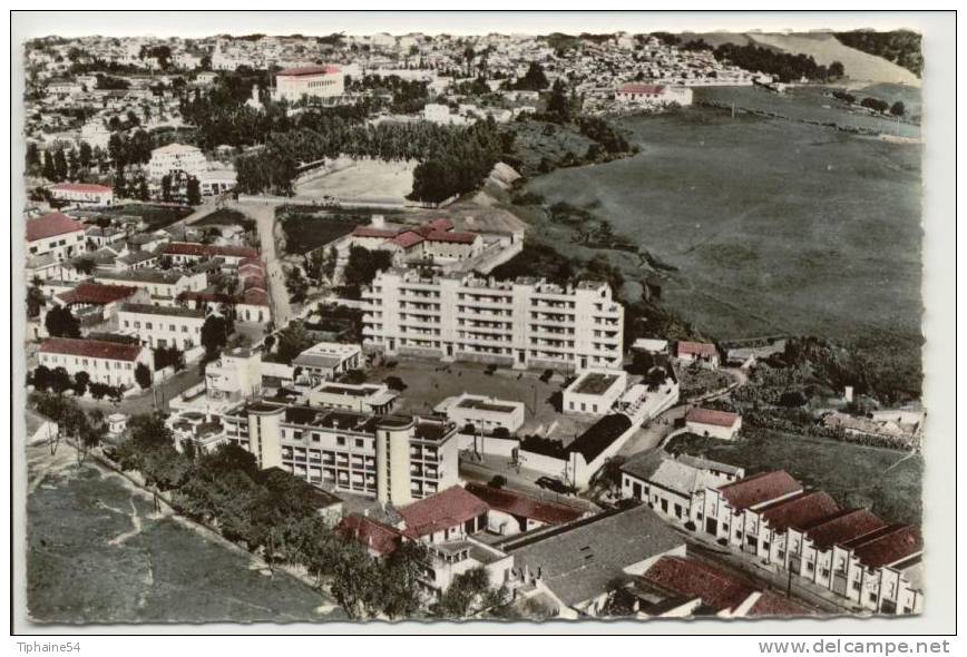 ALGERIE - TIZI OUZOU -  Vue panoramique aérienne en 1959