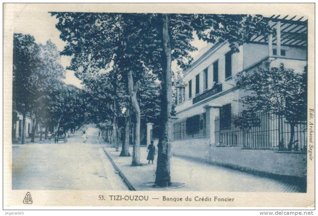 CPSM TIZI OUZOU (Algérie) - Banque de Crédit Foncier
