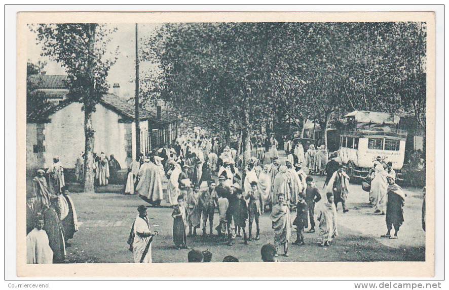 CPSM - TIZI-OUZOU (Algérie) - Entrée de la Ville (Série Fêtes Centenaire 1930)